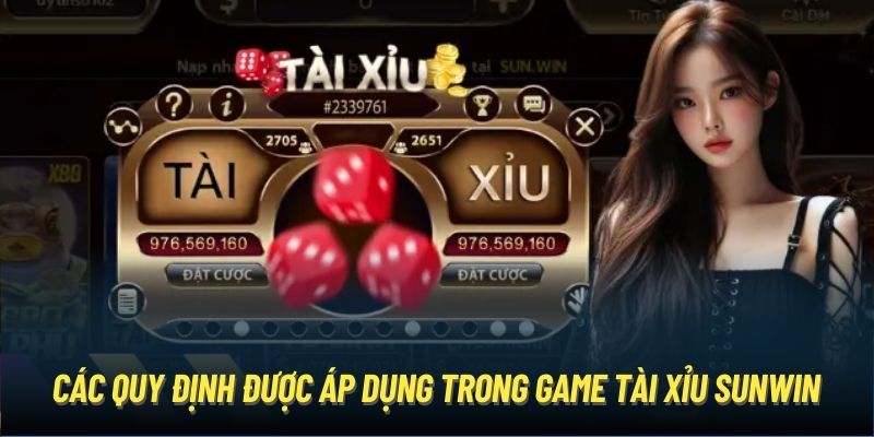 Các quy định được áp dụng trong game tài xỉu Sunwin